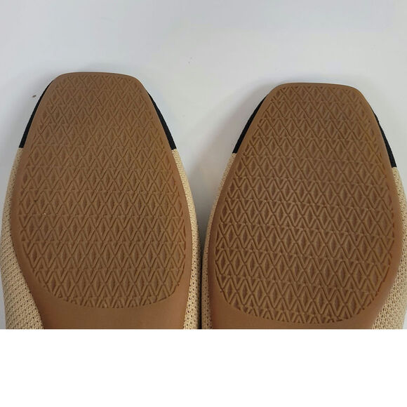 VIVAIA Square-Toe Mary-Jane (Margot Mary-Jane) in Nude Peach/Black, sz 41.5/10 - Picture 12 of 15